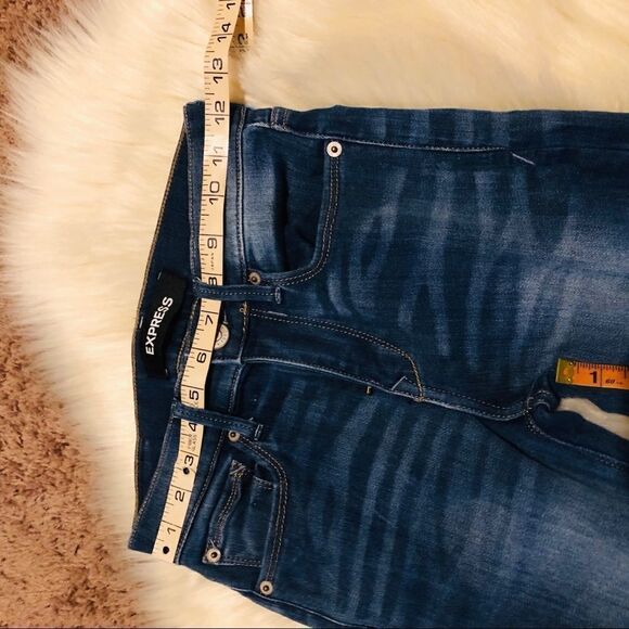 Express stretch denim leggings size 00 - Picture 8 of 9